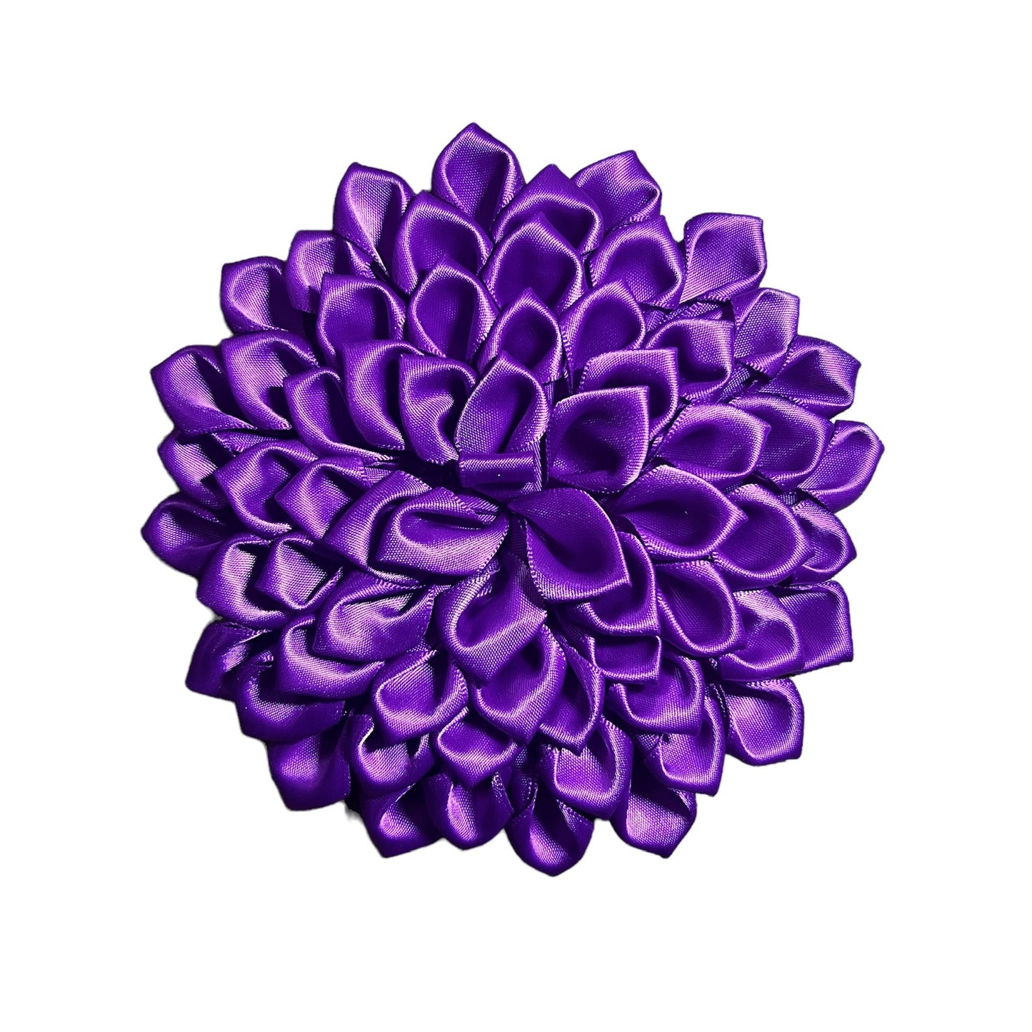 Purple rosett Roseary chapter of sorrow Purple Flower Brooch, Flower Corsage Broach Pin