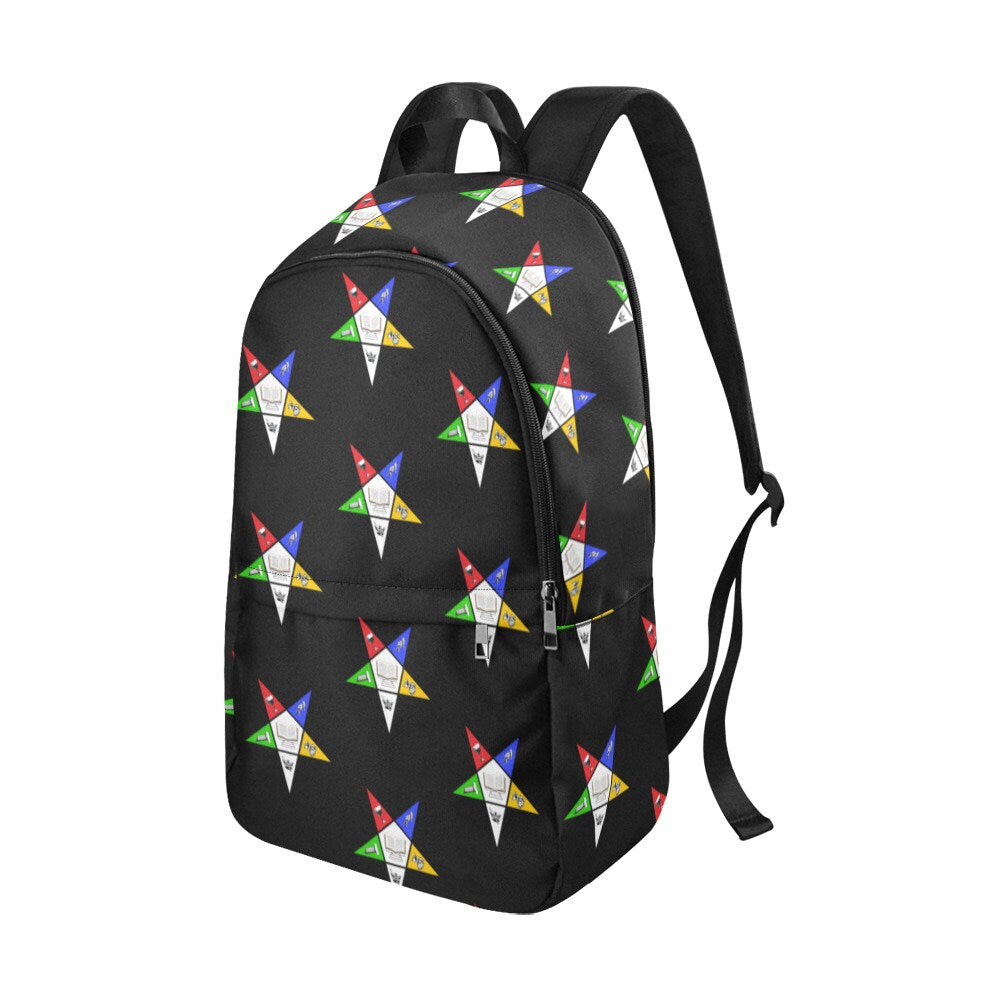 Order of Eastern Star OES Black logo Backpack, OES Bag