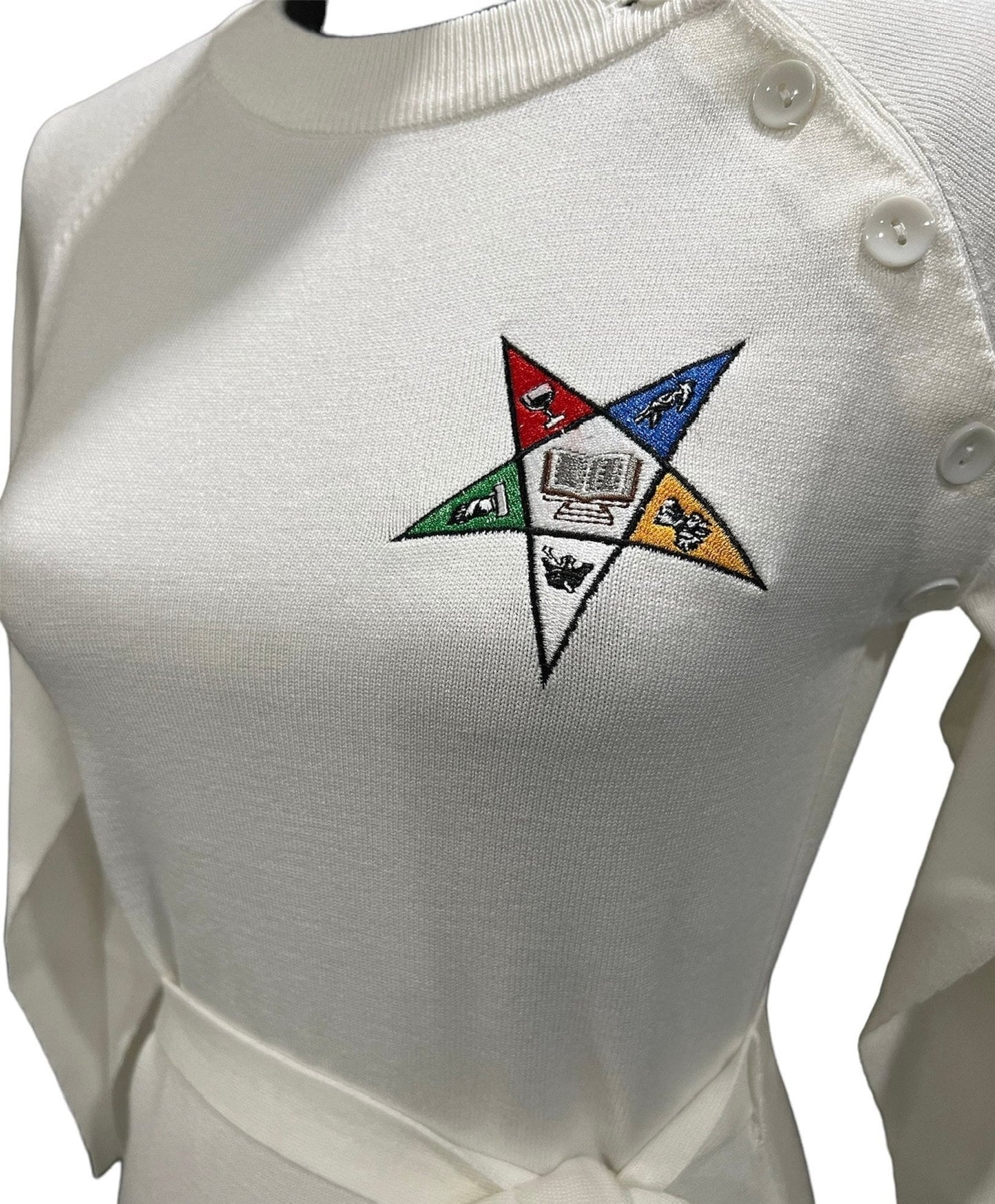 Oes Order of Eastern Star logo Dress (Go UP 1 SIZES from your size)