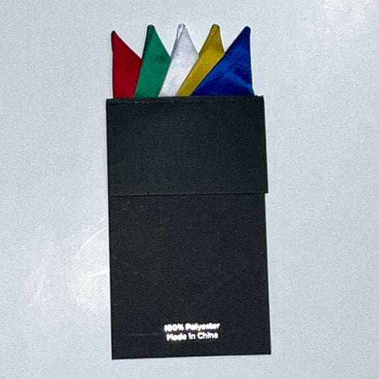 OES The Order Eastern Star Pocket Square Insert, for suit or tuxedo jacket. Mens Pre-Folded