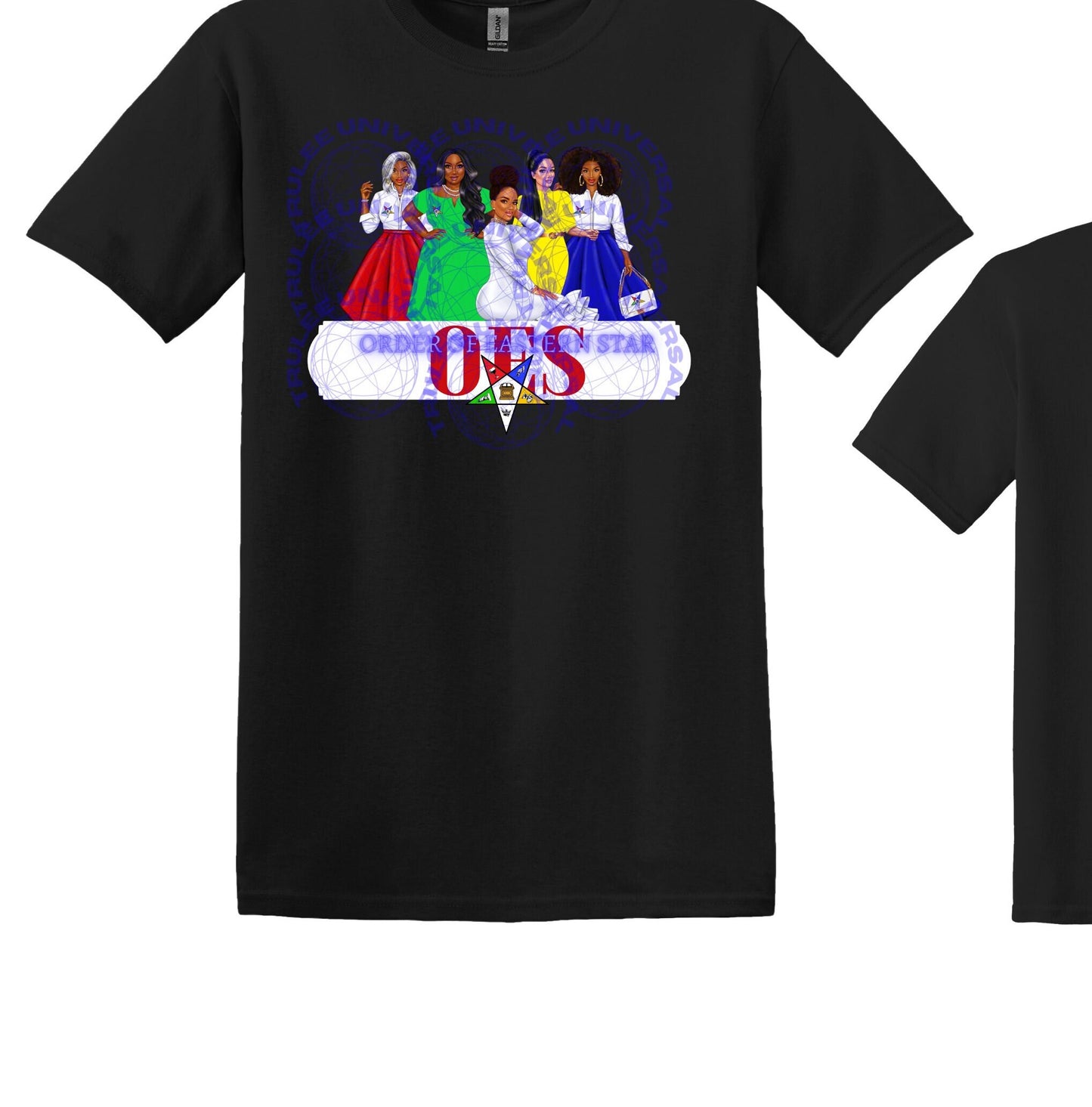 OES Sisters Order of Eastern Star OES Sorority T-shirt teeshirt tee-shirt Sisterhood Freemasonic both star designs