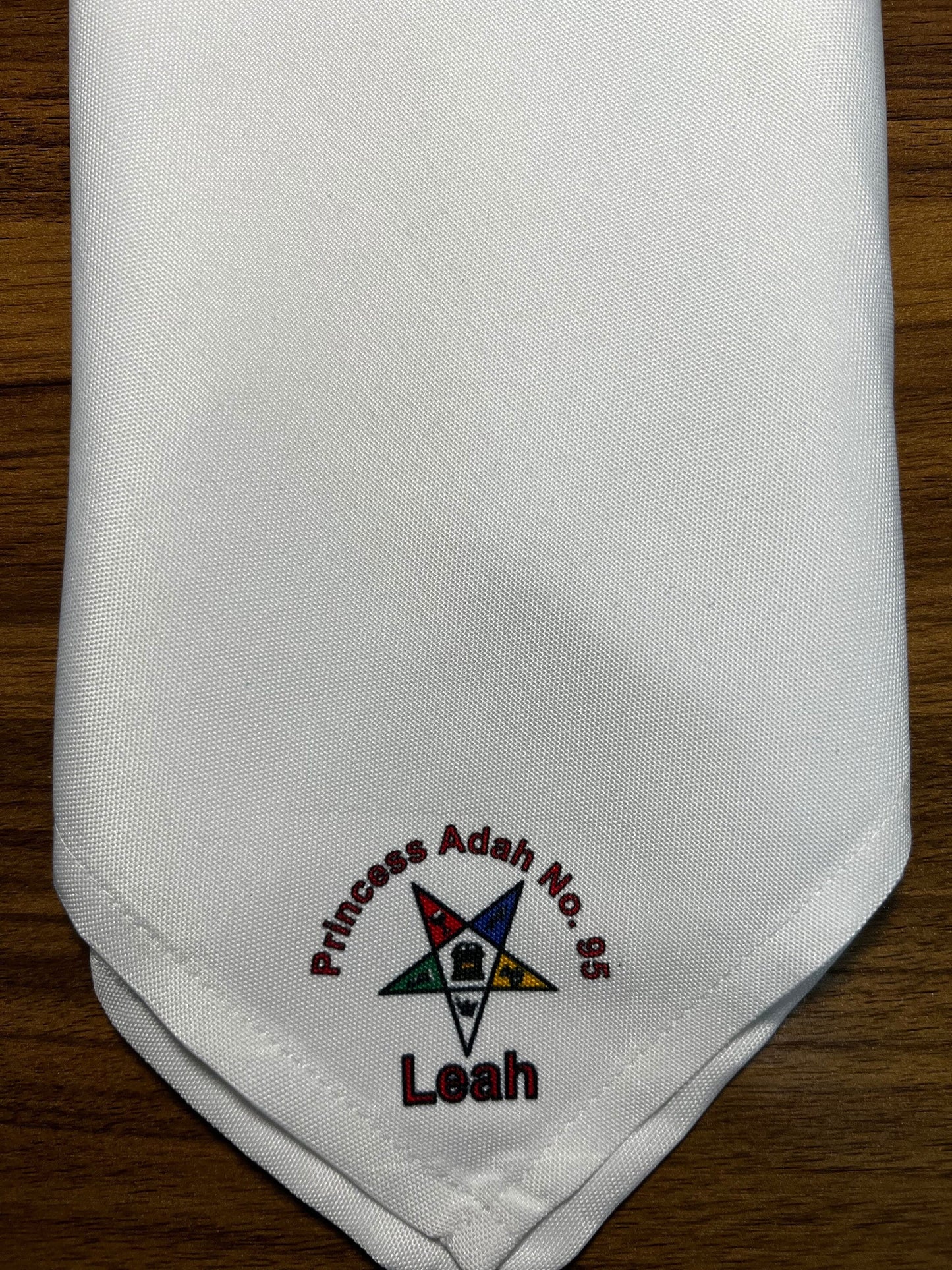 Personalized order of eastern star oes logo handkerchiefs, sorority, fraternity, Adah