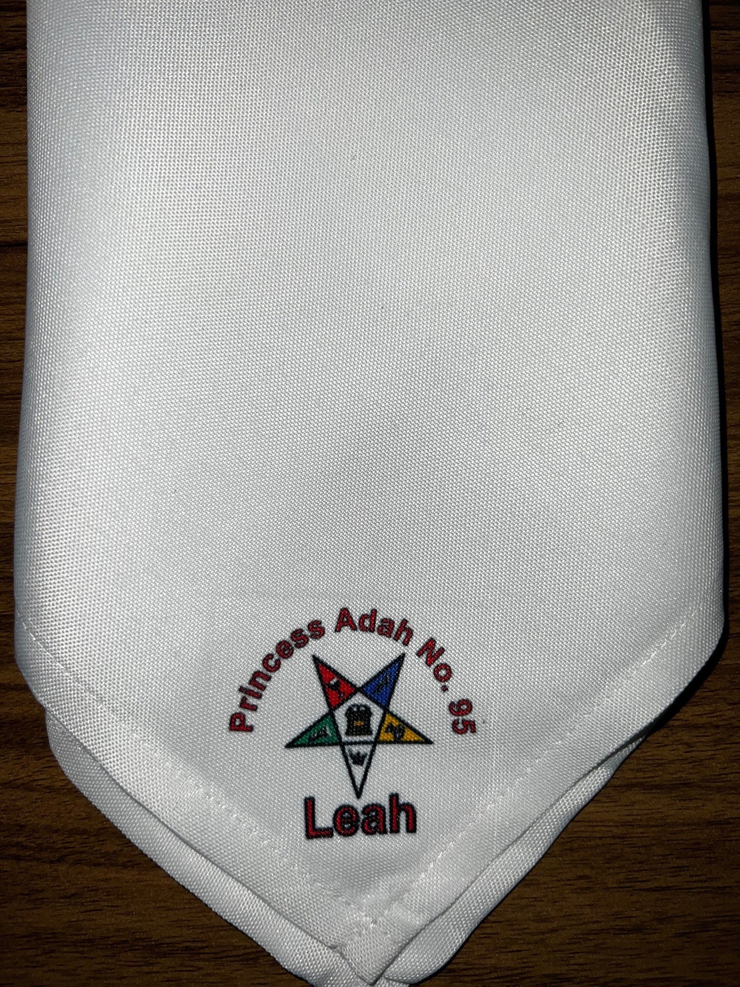 Personalized order of eastern star oes logo handkerchiefs, sorority, fraternity, Adah