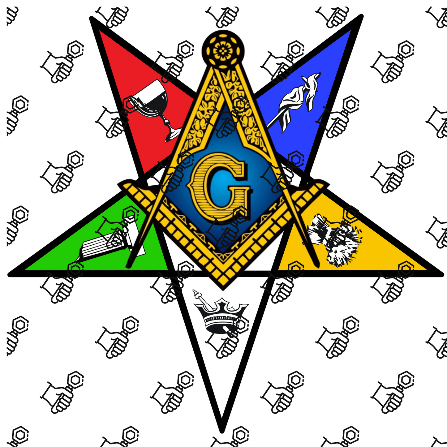 OES Order of Eastern Star logo Worthy Patron Star 1 color Digital Files Instant Download can be used for tee shirt or tumbler