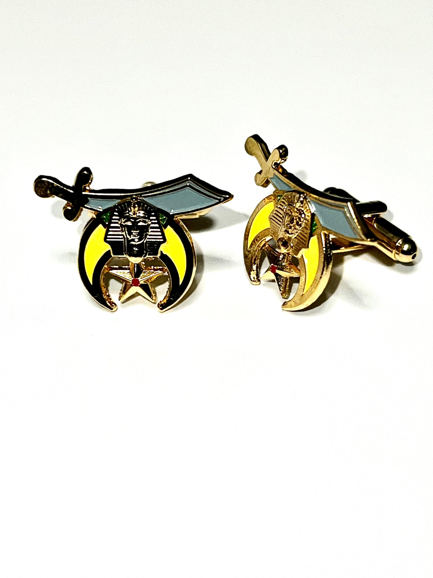 Shriner shrine Freemason Masonic Cufflinks Gold Cufflinks for a Shriner