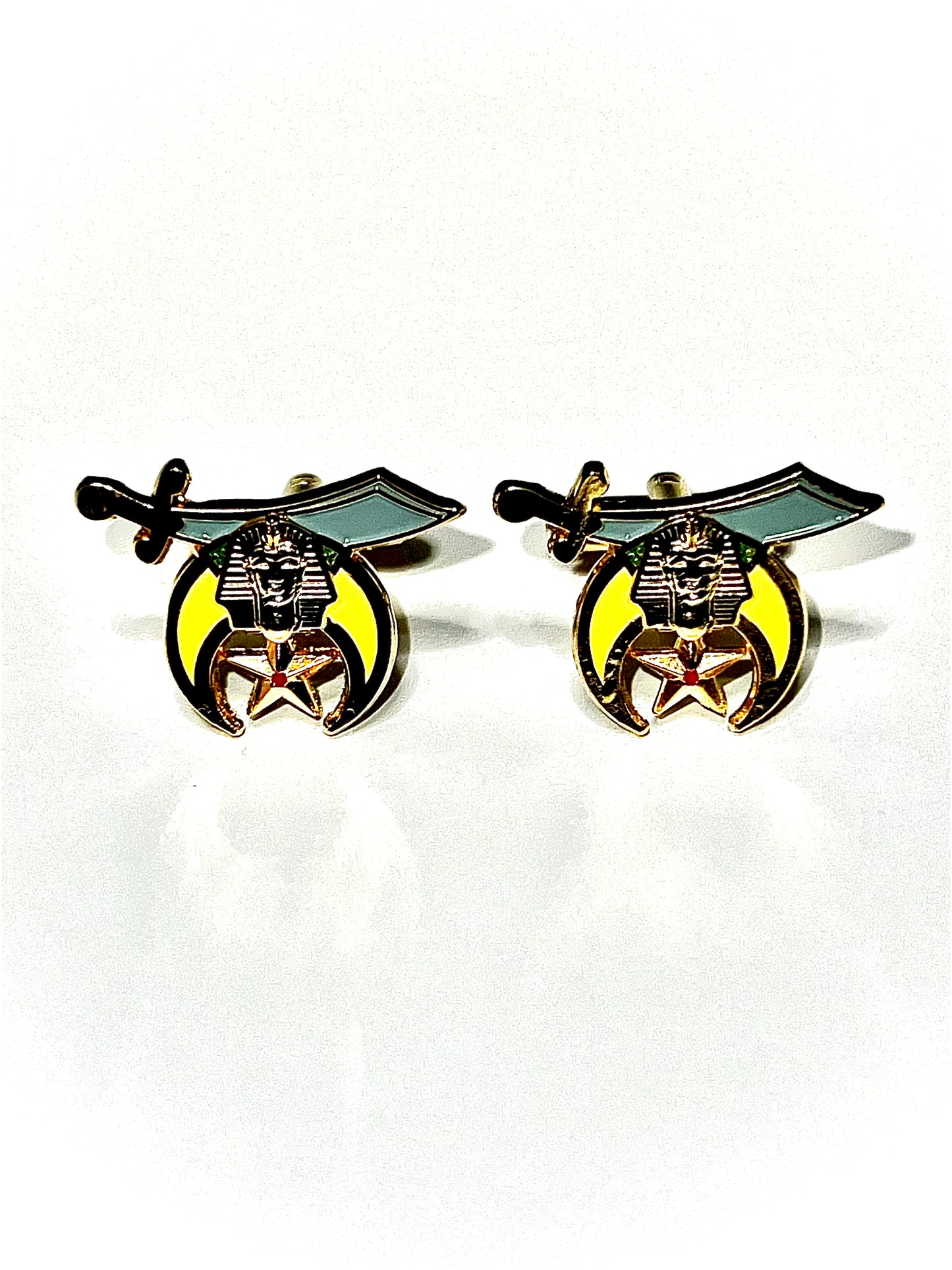 Shriner shrine Freemason Masonic Cufflinks Gold Cufflinks for a Shriner