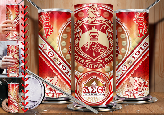 Delta Sigma Theta 2 Digital Files Instant Download can be used for tee shirt or tumbler