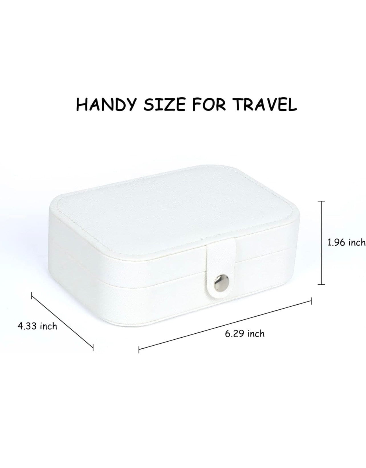 Order of Eastern Star OES white TRAVEL Jewelry Box,  Jewelry Organizer Cases, Jewelry Storage Box for Necklace, Earrings, rings and more