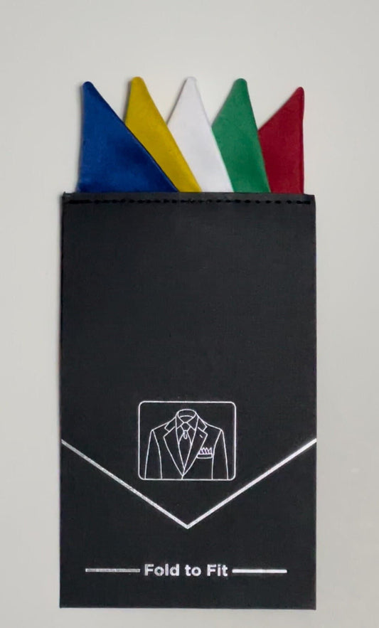 OES The Order Eastern Star Pocket Square Insert, for suit or tuxedo jacket. Mens Pre-Folded