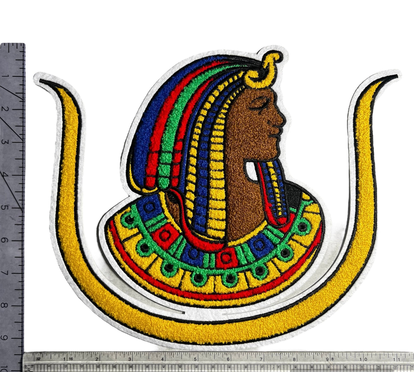 DOI 11 inch wide Daughter of Imperial Court ancient Egyptian Goddess Isis logo Chenille Patch, Jackets, Sweatshirt Patches DIY