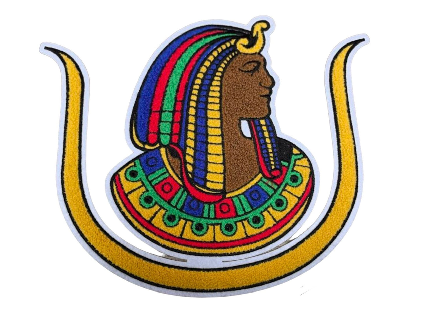 DOI 11 inch wide Daughter of Imperial Court ancient Egyptian Goddess Isis logo Chenille Patch, Jackets, Sweatshirt Patches DIY