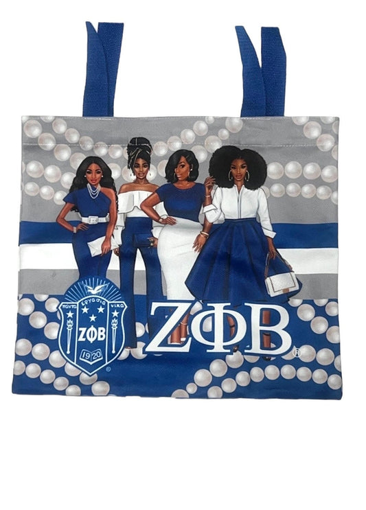 Zeta Phi Beta Sorority Heavy duty double sided Tote bag