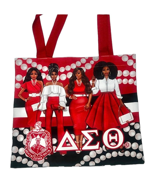 Delta Sigma Theta Heavy duty double sided Tote bag