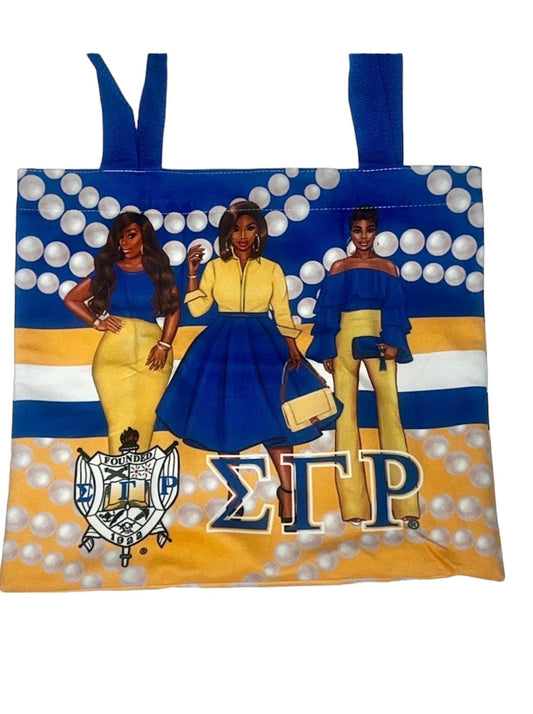 Sigma Gamma Rho Sorority Heavy duty double sided Tote bag