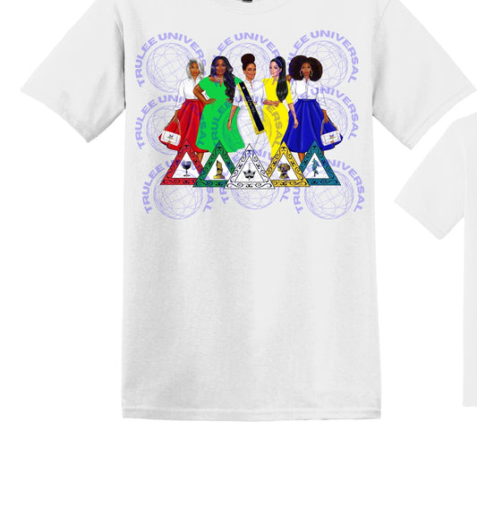 5 heroines Sisters Order of Eastern Star OES Sorority T-shirt teeshirt tee-shirt Sisterhood Freemasonic both star designs