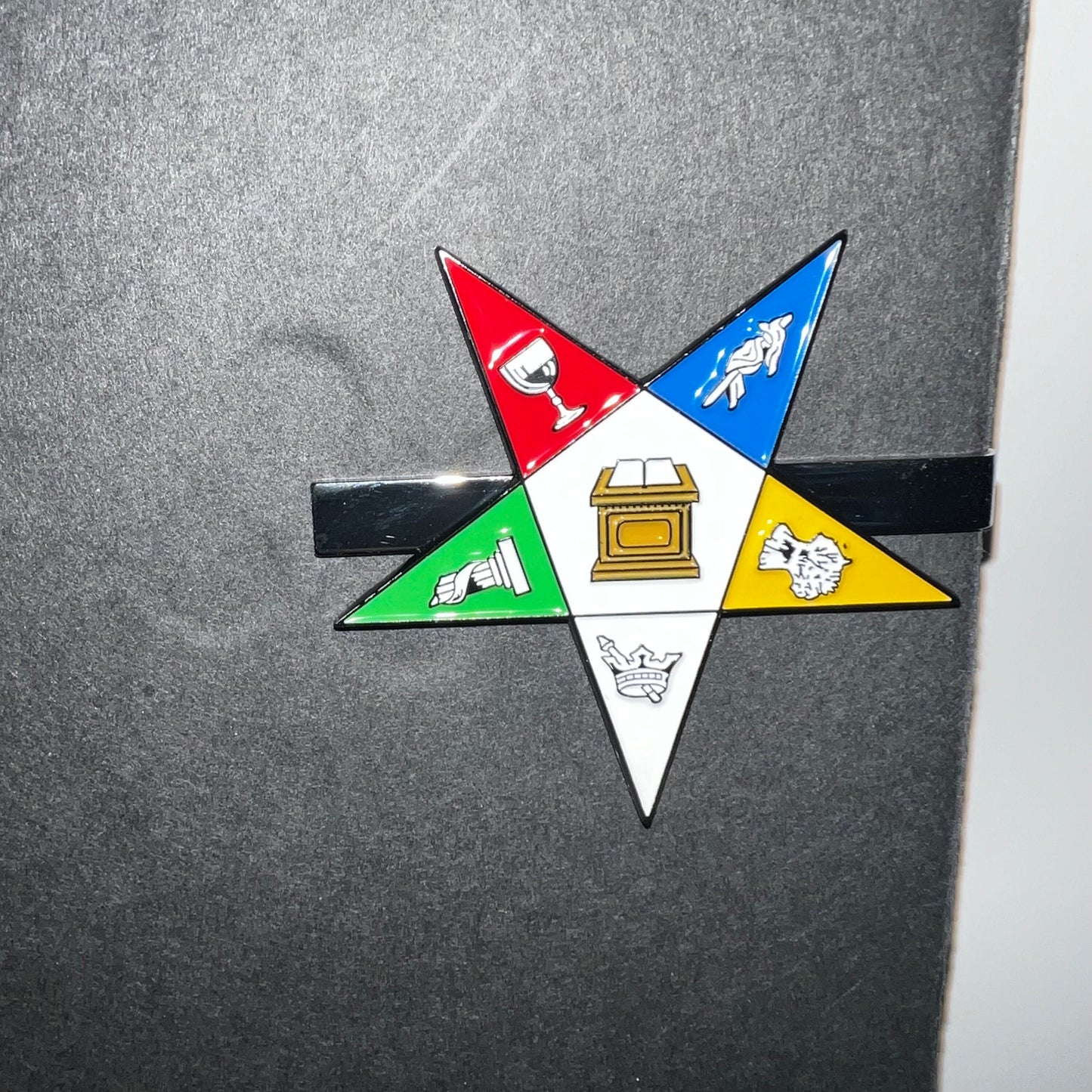 The Order of the Eastern Star OES sash pin clip (Clips from L to R)