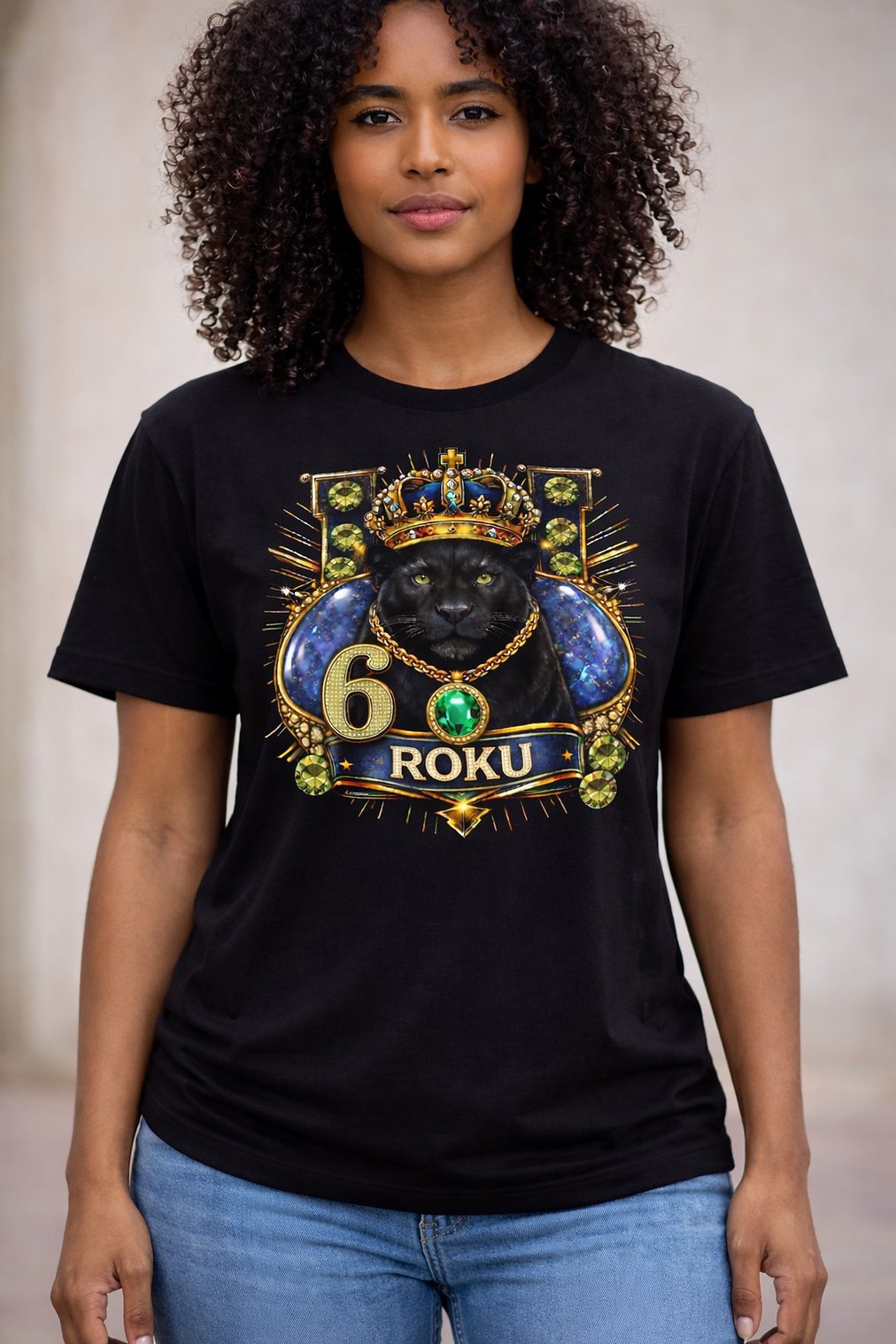 Chi Sigma Phi Line Number Black Panther T-Shirt