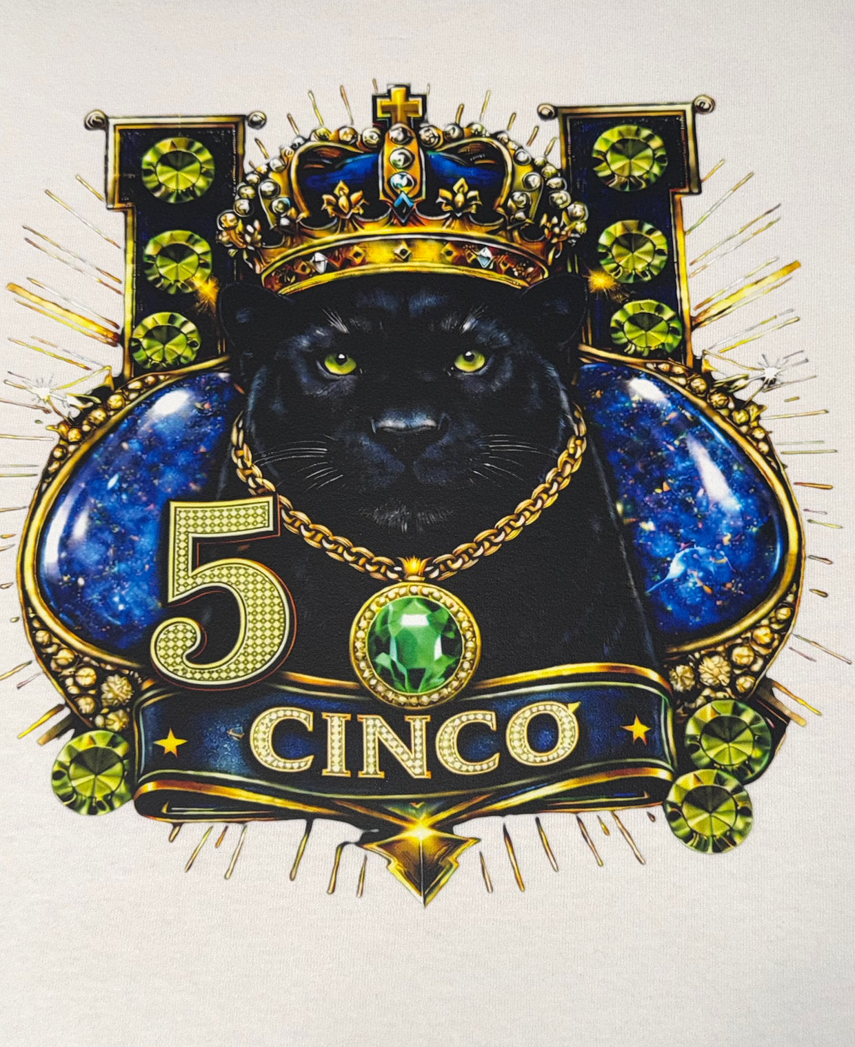 Chi Sigma Phi Line Number Black Panther T-Shirt