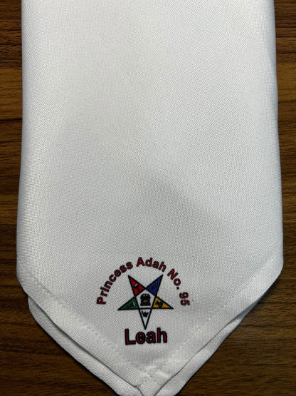 Personalized Order of Eastern Star OES Logo Handkerchiefs, Sorority, Fraternity