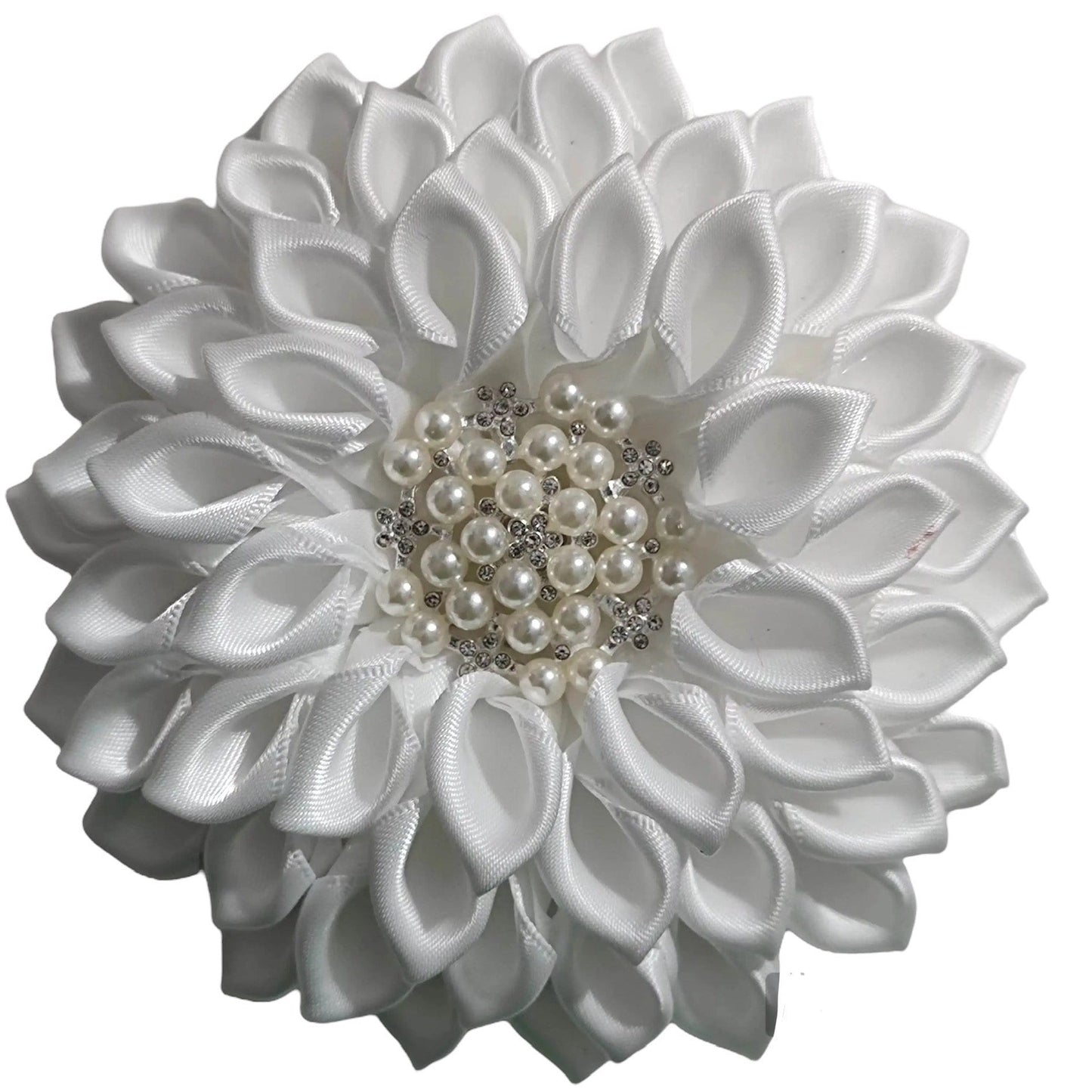 OES All white pearl design centerFlower Brooch,  Flower Corsage Broach Pin