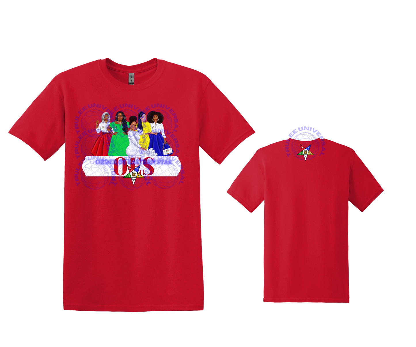 OES Sisters Order of Eastern Star OES Sorority T-shirt teeshirt tee-shirt Sisterhood Freemasonic both star designs