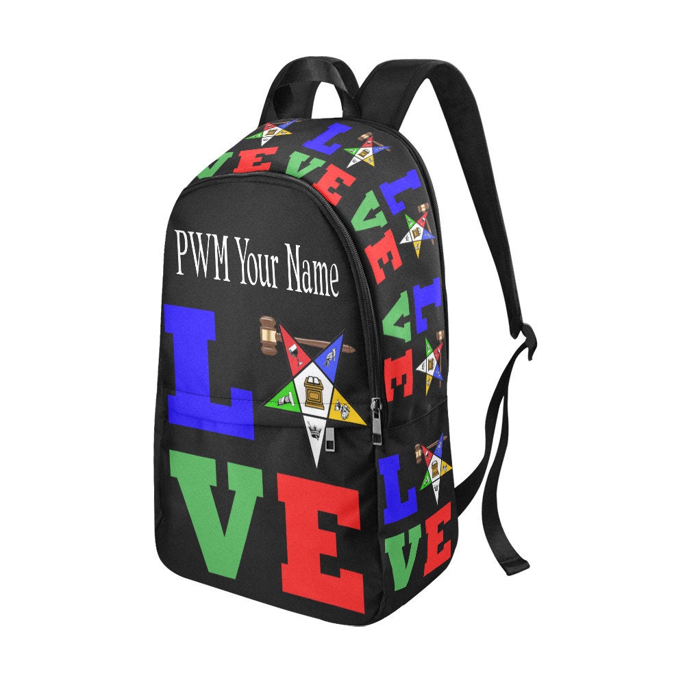PWM Past Worthy Matron or Member Fabric Backpack