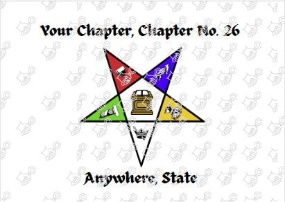 OES Customized chapter Order of Eastern Star Sisters sisterhood Frater ...