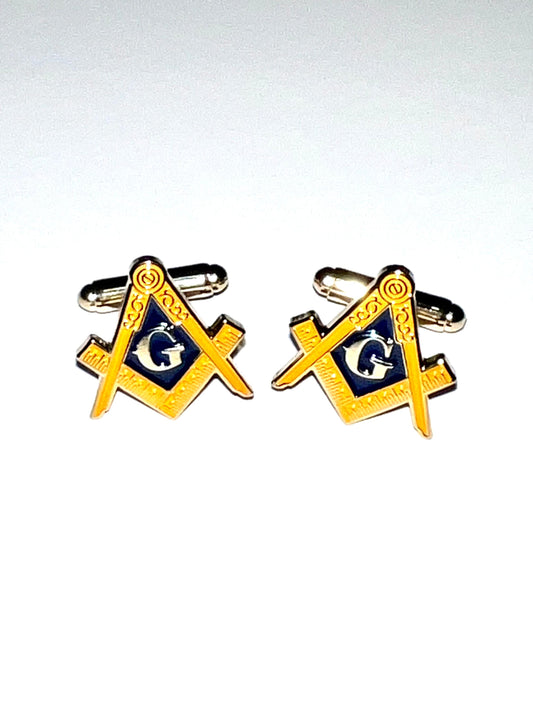 Mason Freemason Masonic Cufflinks Gold Cufflinks Masonic Mens